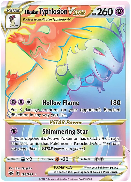 Hisuian Typhlosion Vstar 193/189