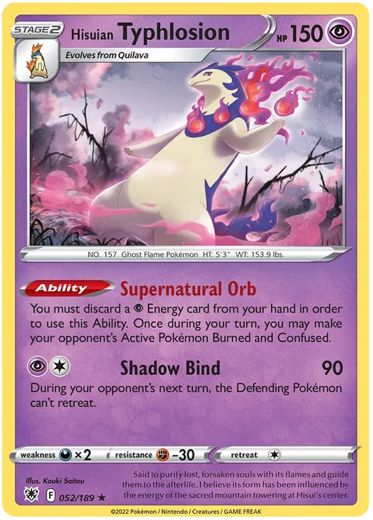 Hisuian Typhlosion 052/189