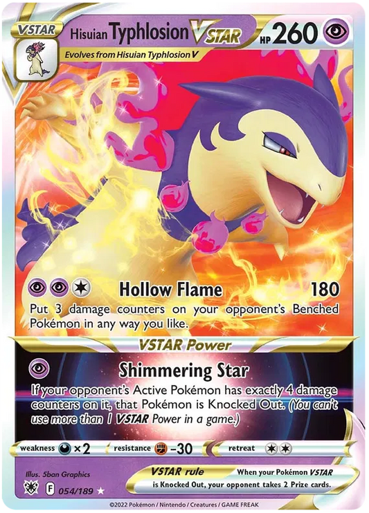 Hisuian Typhlosion Vstar 054/189