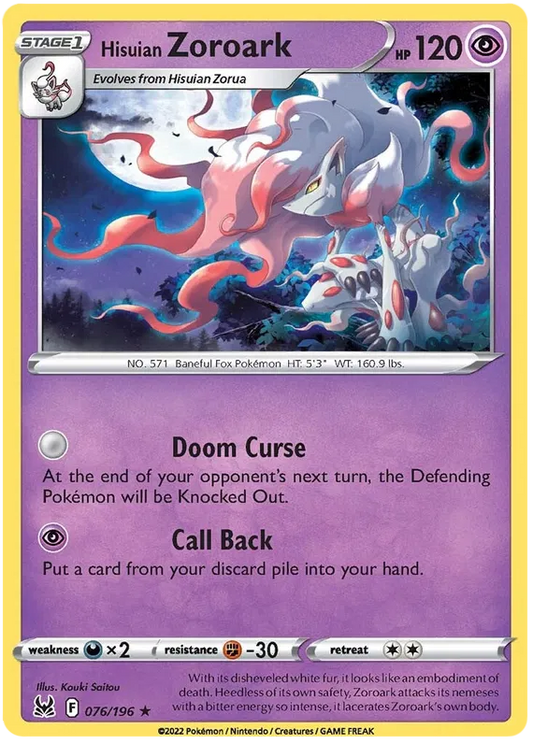 Hisuian Zoroark 076/196