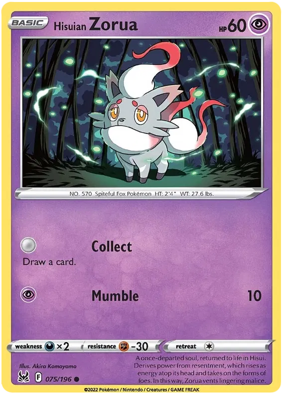 Hisuian Zorua 075/196