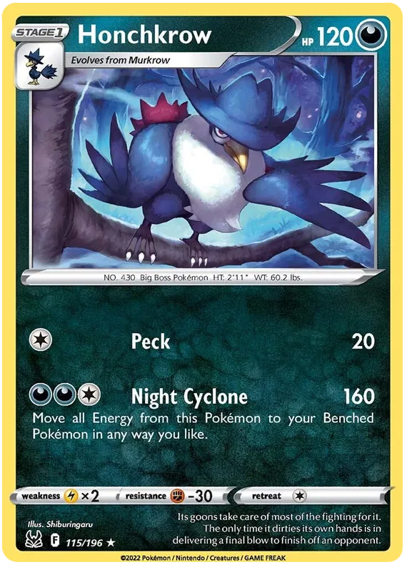 Honchkrow 115/196