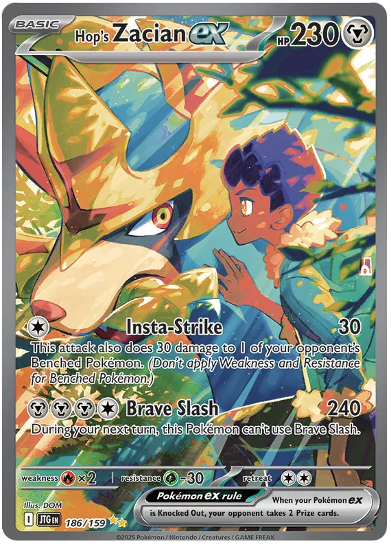 Hop's Zacian EX 186/159