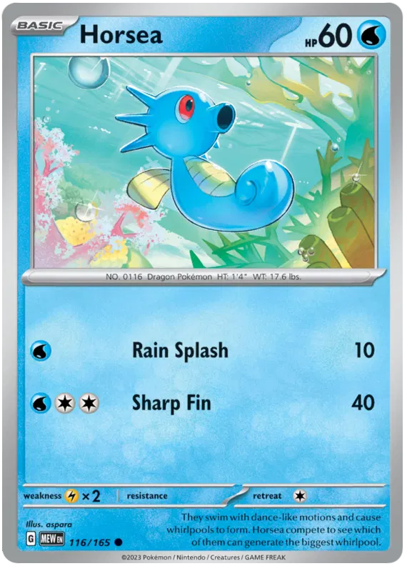 Horsea 116/165
