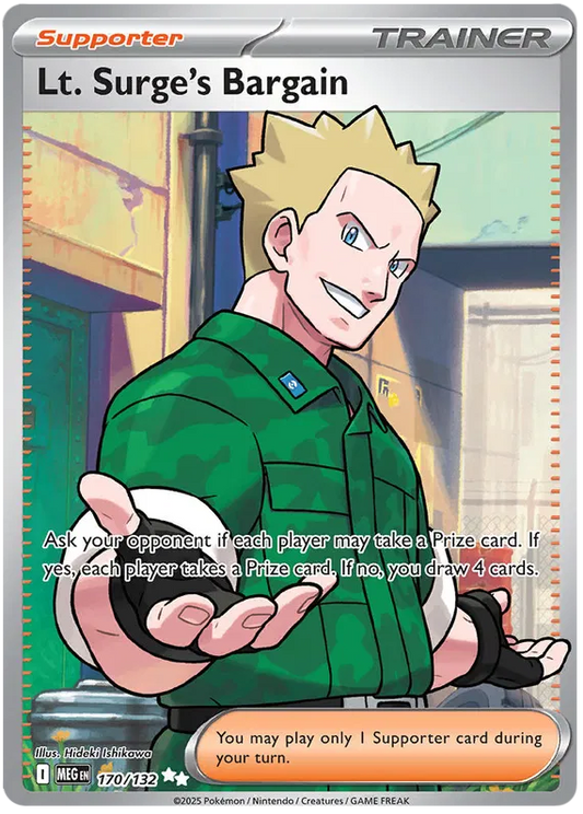 Lt. Surge's Bargain 170/132