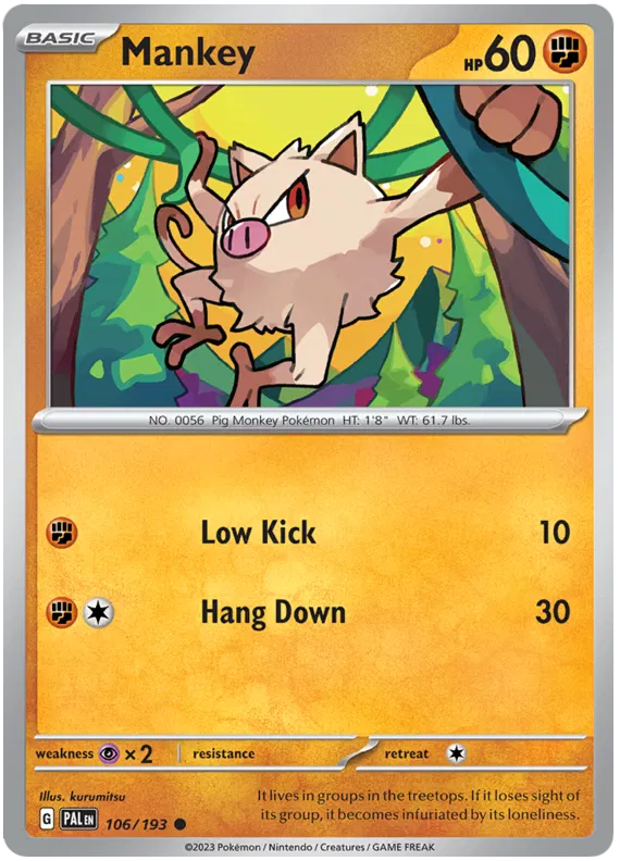 Mankey  106/193