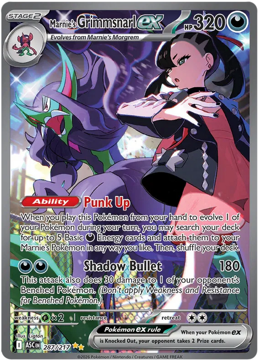 Marnie's Grimmsnarl EX 287/217