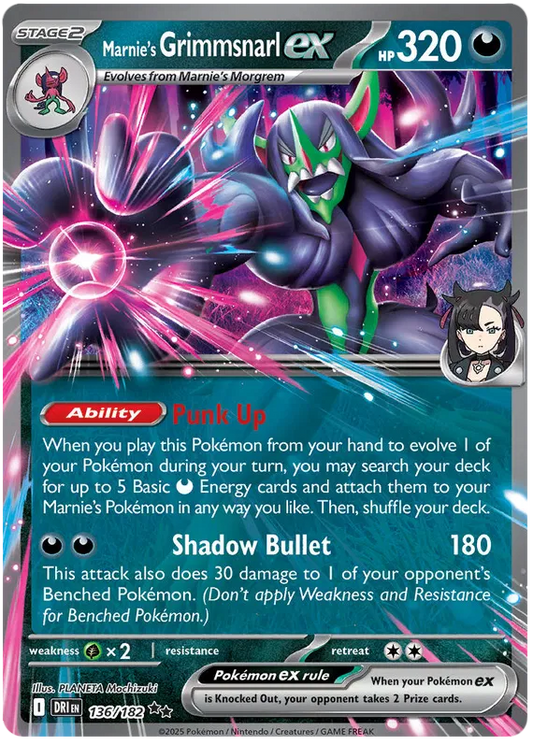 Marnie's Grimmsnarl EX 136/182