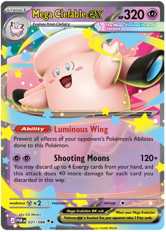 Mega Clefable EX 031/088