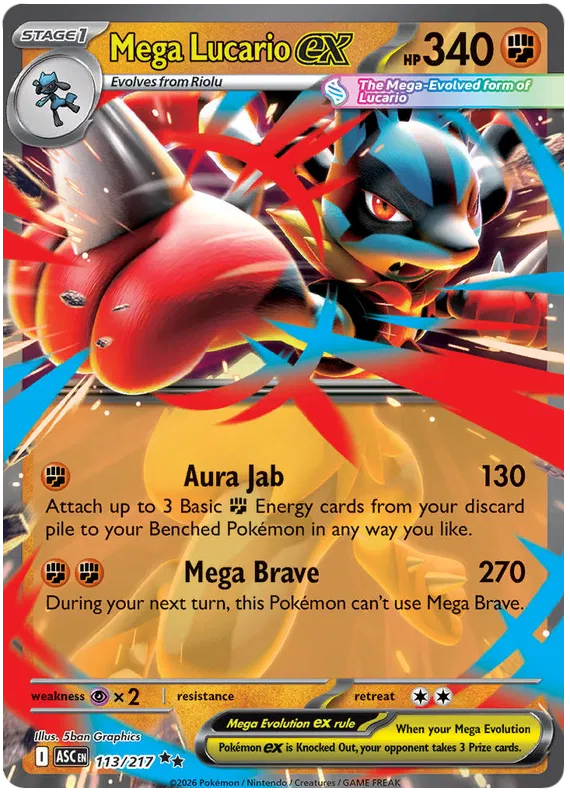 Mega Lucario EX 113/217