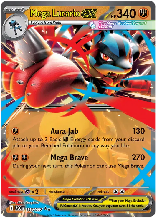 Mega Lucario EX 113/217