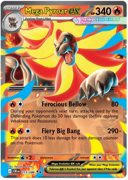 Mega Pyroar EX 015/086