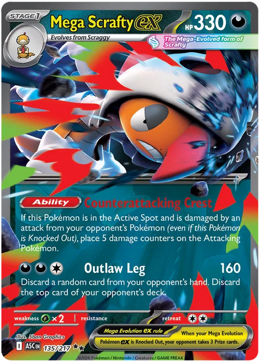Mega Scrafty EX 135/217