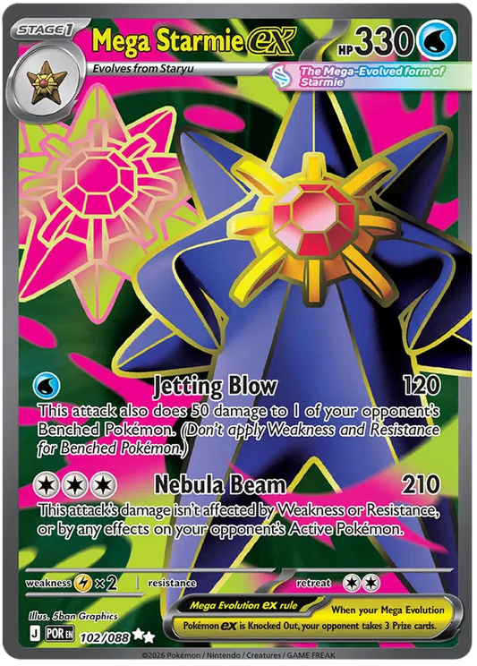 Mega Starmie EX 102/088