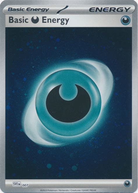 Darkness Holo Energy SVE 007