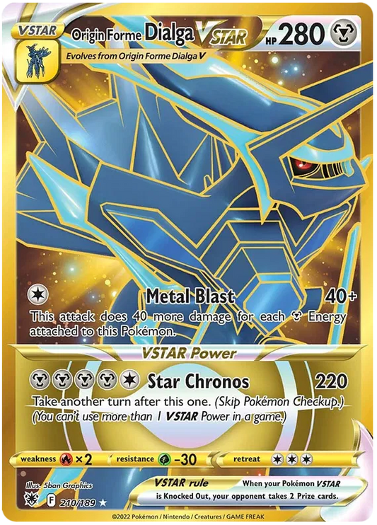 Origin Form Dialga Vstar 210/189
