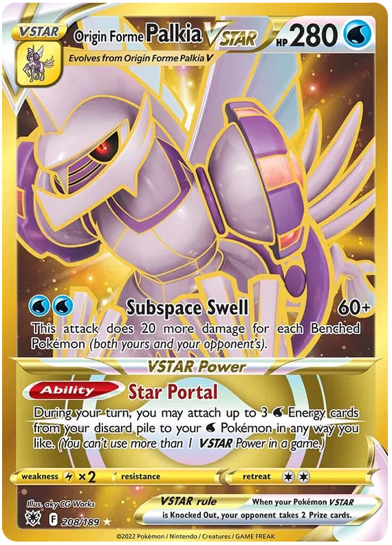 Origin Form Palkia Vstar 208/189