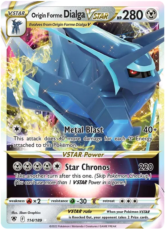 Origin Forme Dialga Vstar 114/189