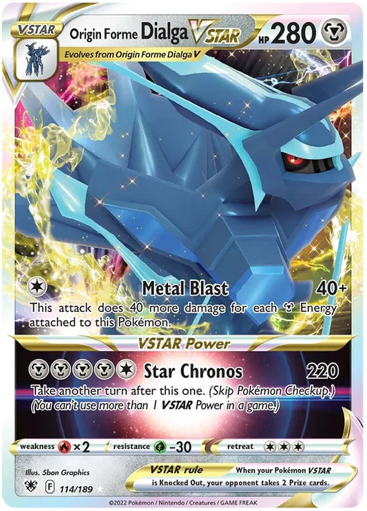Origin Forme Dialga Vstar 114/189