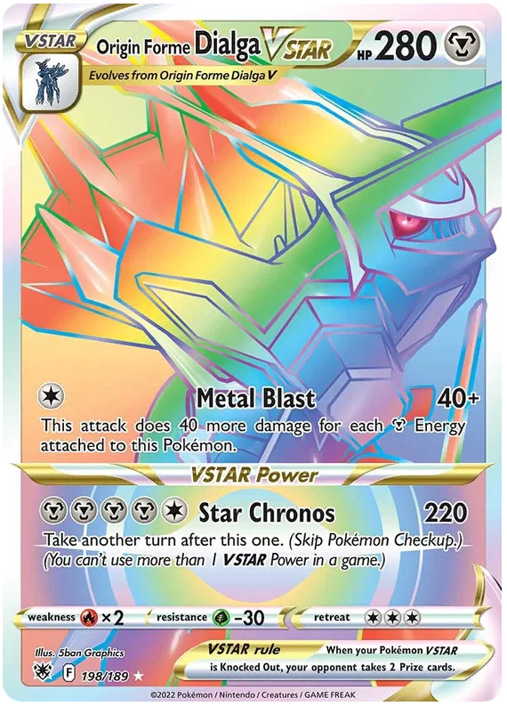 Origin Forme Dialga Vstar 198/189
