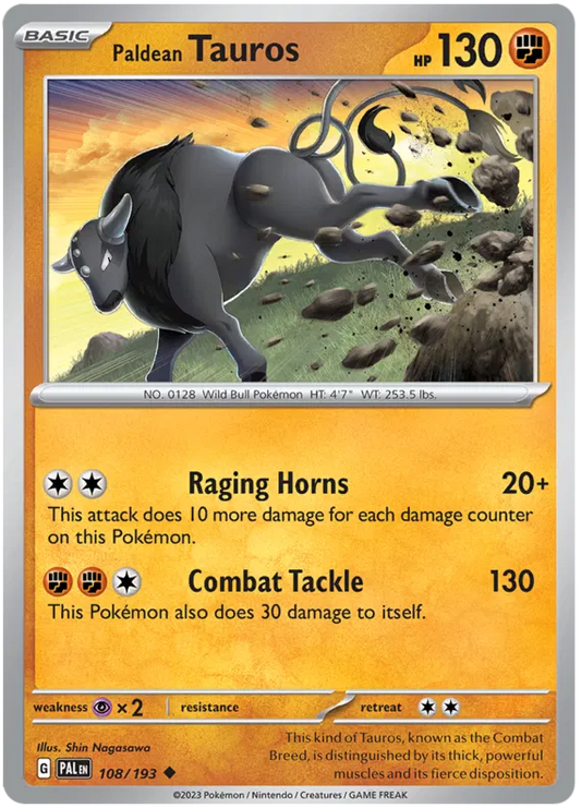 Paldean Tauros  108/193