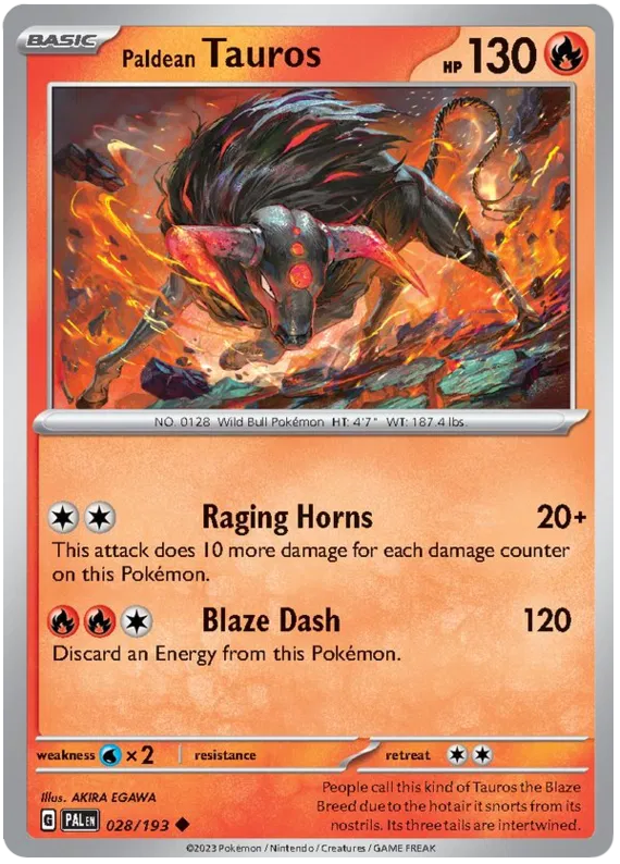 Paldean Tauros 028/193