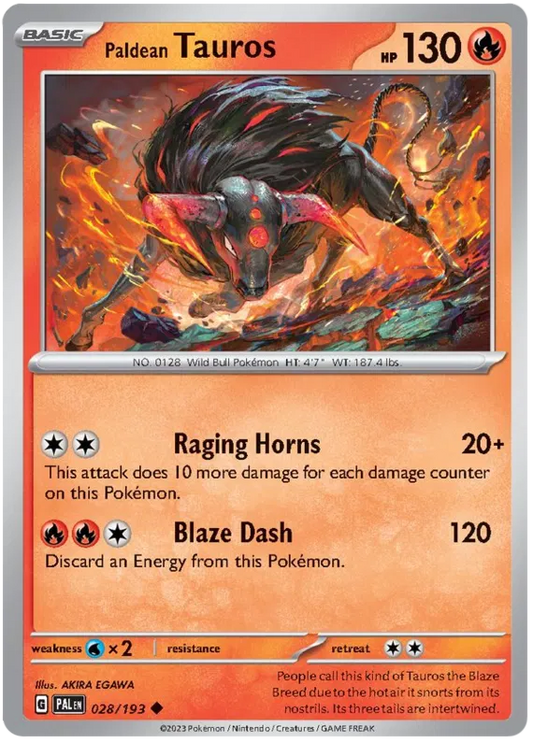 Paldean Tauros 028/193