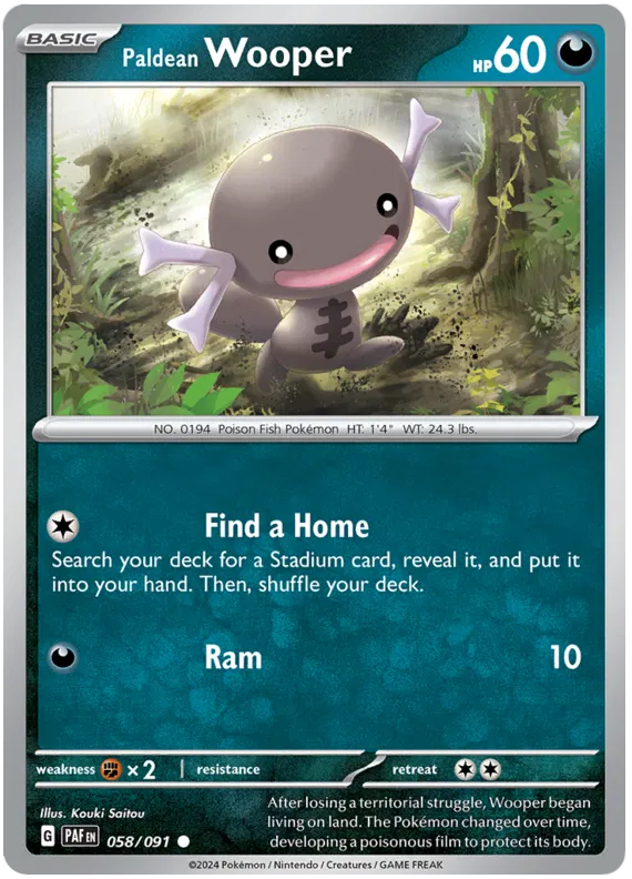 Paldean Wooper 058/091
