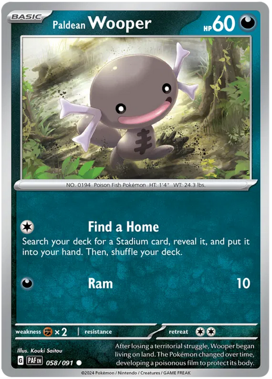 Paldean Wooper 058/091