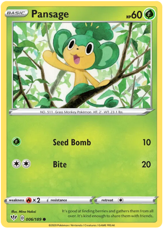 Pansage 006/189
