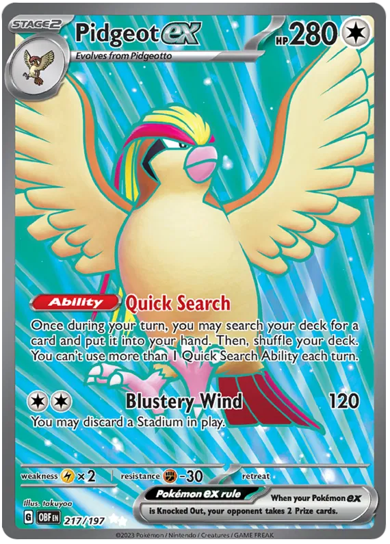 Pidgeot EX 217/197