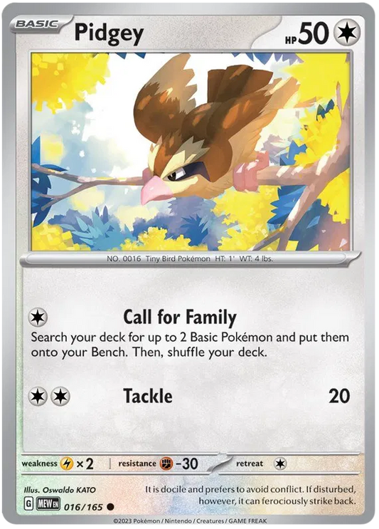 Pidgey 016/165