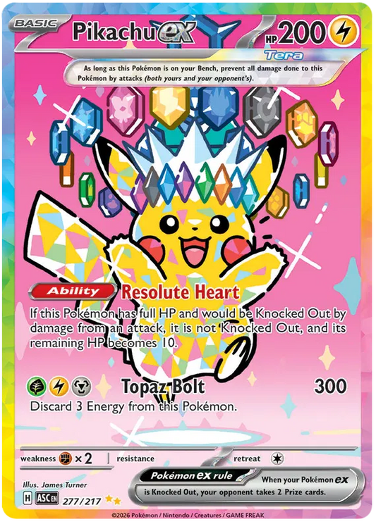 Pikachu EX 277/217