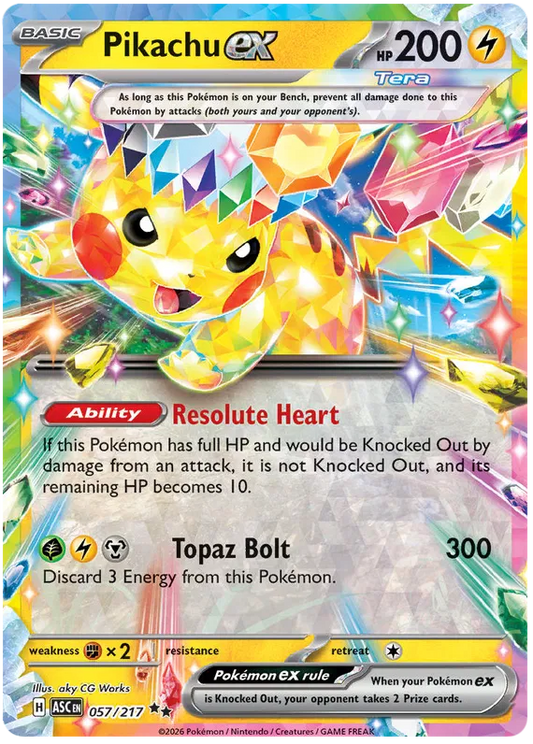 Pikachu EX 057/217