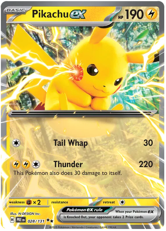 Pikachu EX 028/131