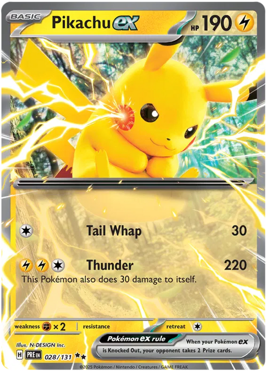 Pikachu EX 028/131