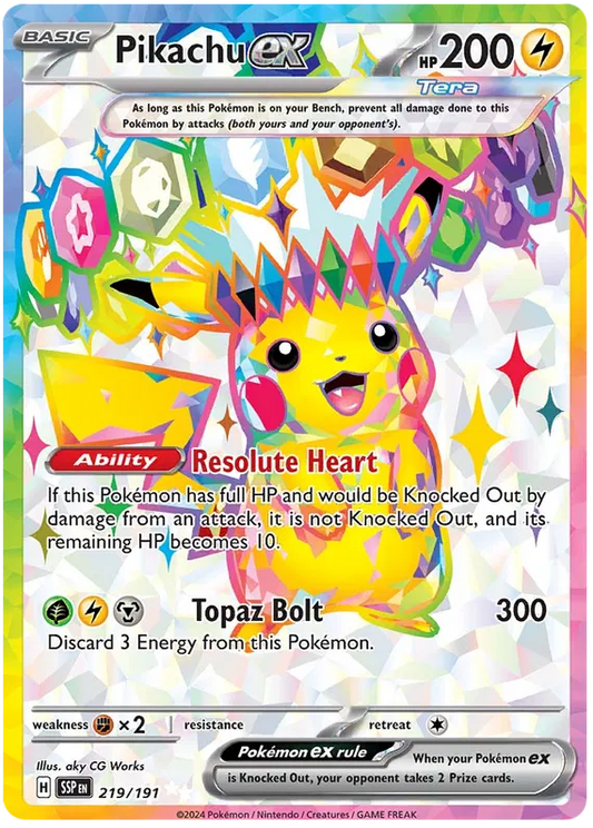 Pikachu EX 219/191