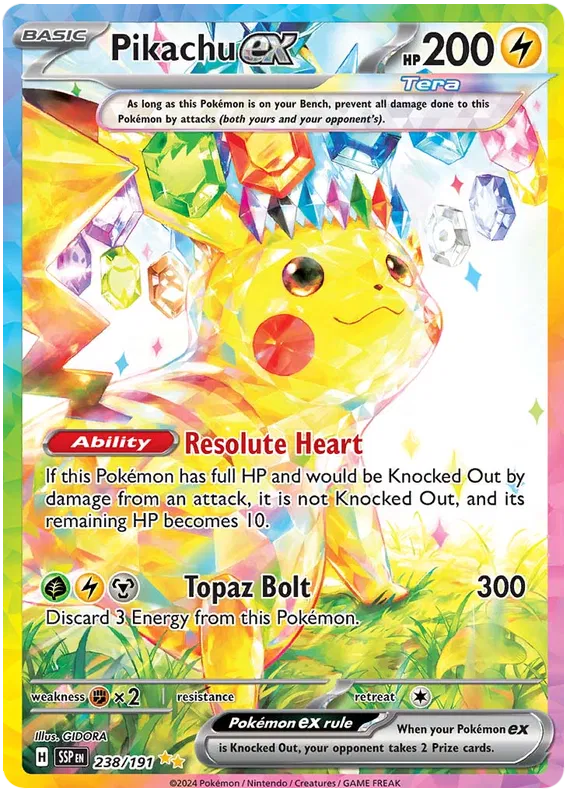 Pikachu EX 238/191