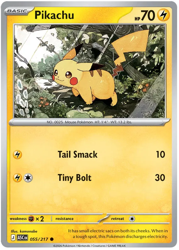 Pikachu 055/217
