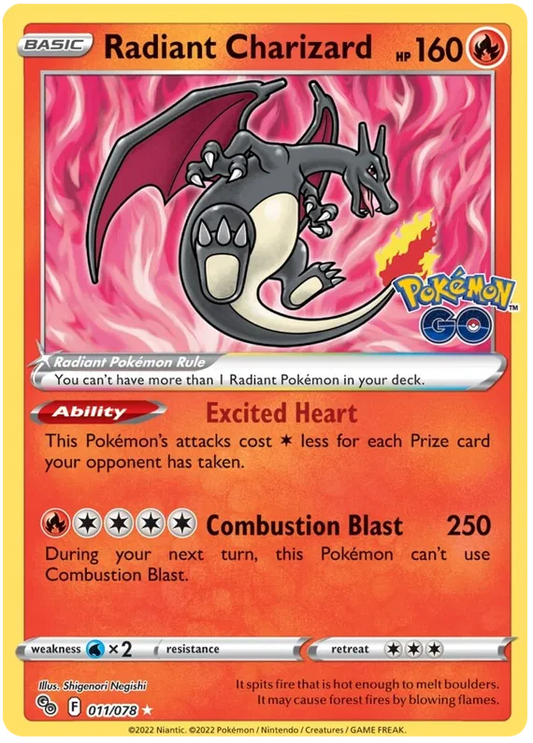 Radiant Charizard 11/78
