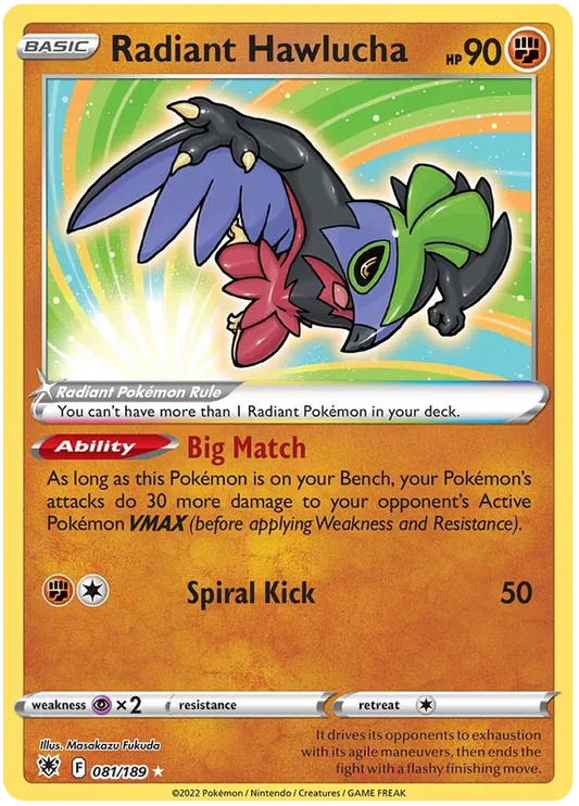 Radiant Hawlucha 081/189