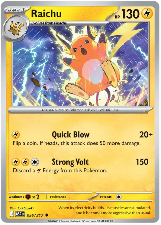 Raichu 056/217
