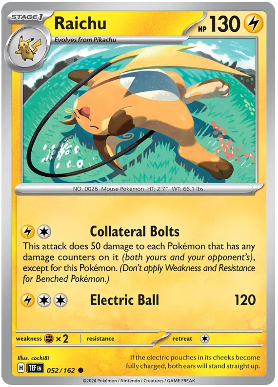 Raichu 052/162