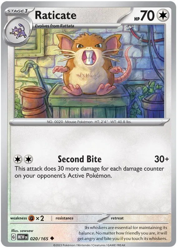 Raticate 020/165