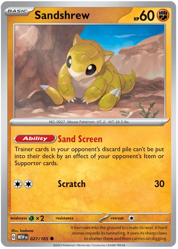 Sandshrew 027/165