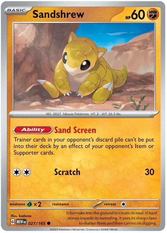Sandshrew 027/165