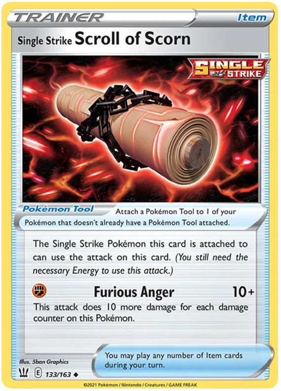 Single Strike Scroll of Scorn 133/163
