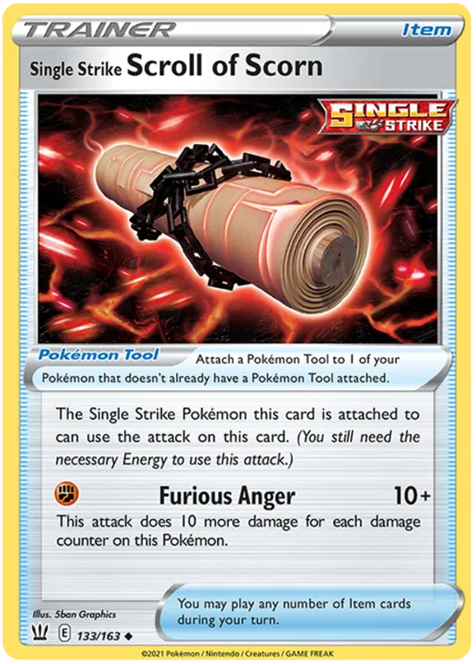Single Strike Scroll of Scorn 133/163