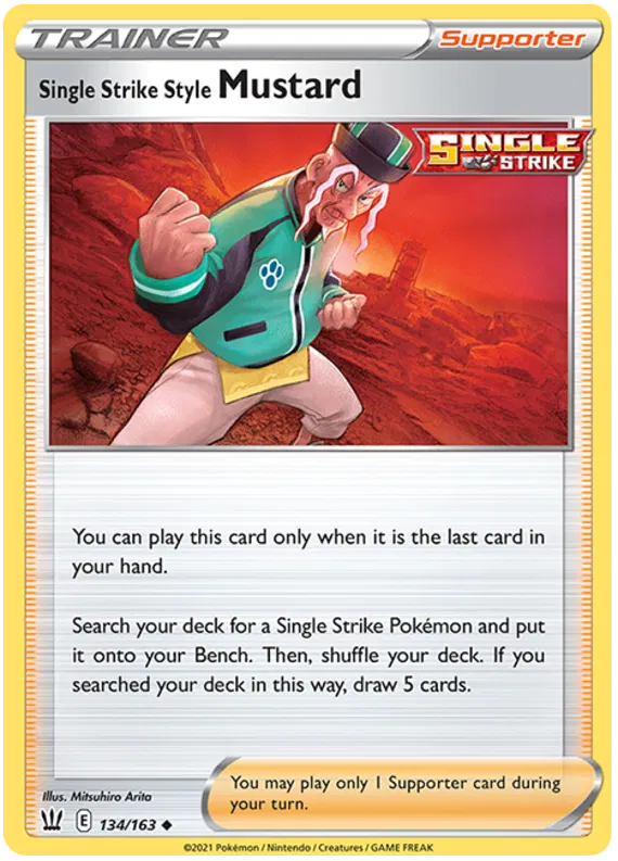Single Strike Style Mustard 134/163