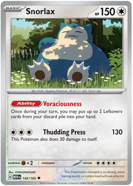 Snorlax 143/165